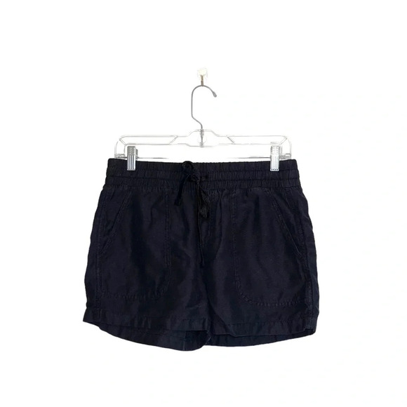 Maurices Black High Rise Drawstring Waist Pull-on Fabric Shorts Small Women’s - Picture 12 of 12